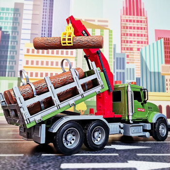 男孩拖车玩具起重机大号吊车平板工程运输救援车儿童汽车模型超大号