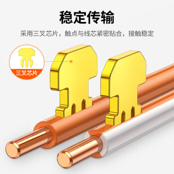 绿联 超五类网线水晶头 超5类千兆网络接头 30U镀金工程级RJ45电脑网线连接器 CAT5E非屏蔽水晶头100个