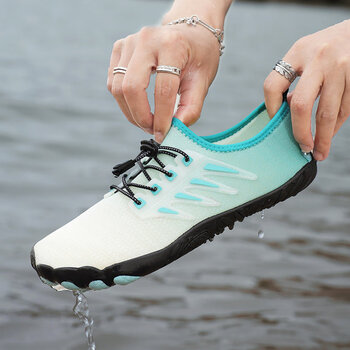 夏季新款溯溪鞋防滑软底沙滩鞋男速干漂流游泳鞋海边涉水凉鞋 浅蓝 39