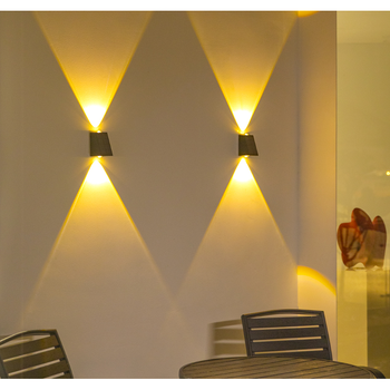 灯防水家用壁灯室外庭院装饰别墅外墙布置小夜灯洗墙灯洗墙灯2个装