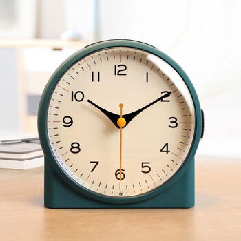 别颖床头小台钟卧室台式闹钟儿童专用时钟学生用起床神器桌面钟表jm1