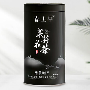 春上早茉莉花茶 2026新茶浓香特级飘雪四川茉莉毛尖茶叶花草茶罐装125g 春上早茉莉花茶 2026新茶浓香特级飘雪四川茉莉毛尖茶叶花草茶罐装125g