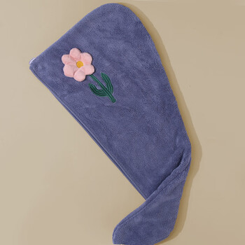 飞飞 立体花干发帽25*65cm 单条装0413 珊瑚绒浴帽干发巾 8条起售 YQ