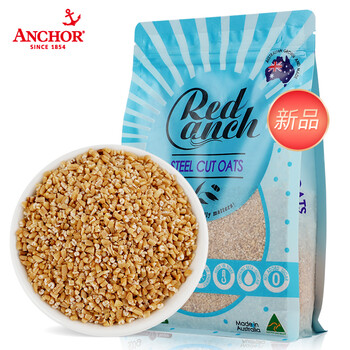 红锚澳洲进口 钢切燕麦 原味早餐麦片 澳洲原产健康谷物 750g