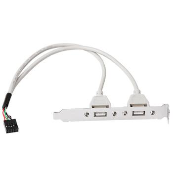 魔羯 MOGE MC8221 主板USB挡板线9针标准2口扩展两个USB2.0接口 2口USB2.0扩展全高4U设计 线长30cm