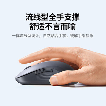 绿联商务办公无线蓝牙双模鼠标 轻音按键 人体工学设计 四档DPI调节 握感舒适 反应灵敏 灰色 绿联商务办公无线蓝牙双模鼠标 轻音按键 人体工学设计 四档DPI调节 握感舒适 反应灵敏 灰色