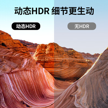 绿联HDMI2.1 4K数字高清线 3D视频线 电脑机顶盒接显示器 编织更耐用接口延长免频繁插拔 1米 60631