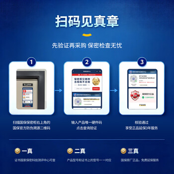国保（Guub）保密柜合规级指纹密码办公文件柜小型办公保险柜带顶板Z168-V1