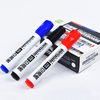 递乐 可擦易擦白板笔水性笔办公文具用品黑蓝红色10支/盒 33014混色 递乐 可擦易擦白板笔水性笔办公文具用品黑蓝红色10支/盒 33014混色