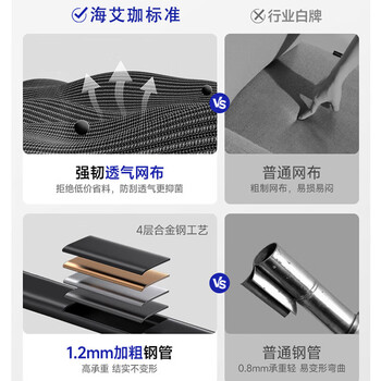 海艾珈培训椅折叠椅会议室折叠凳办公椅电脑椅听课学习椅办公椅 无桌板