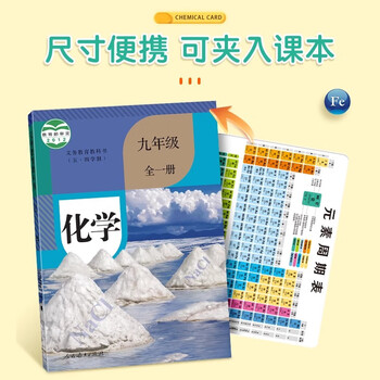 六品书院初中化学元素周期表公式卡片初三九年级数学物理英语知识点大全