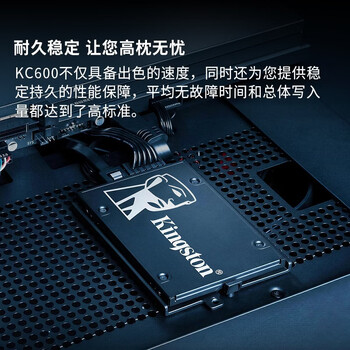 金士顿（Kingston）256GB SATA3 SSD固态硬盘 KC600系列 读速高达550MB/s AI电脑配件