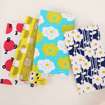 国誉(KOKUYO)轻薄野账本SOUSOU设计师联名旅行记事手账本笔记本子 4mm方格40张 日向取暖 WSG-NB1XY4-7