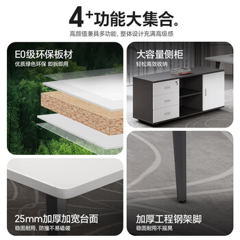 森菲亚 办公桌老板桌简约现代经理桌办公室单人主管桌办公家具 森菲亚 办公桌老板桌简约现代经理桌办公室单人主管桌办公家具