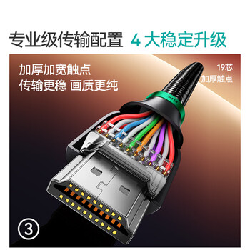 山泽HDMI线2.1版8K60Hz 4K240Hz笔记本电脑电视盒子显示器投影仪高清视频连接线1.5米兼容HDMI2.0 HW15 山泽HDMI线2.1版8K60Hz 4K240Hz笔记本电脑电视盒子显示器投影仪高清视频连接线1.5米兼容HDMI2.0 HW15