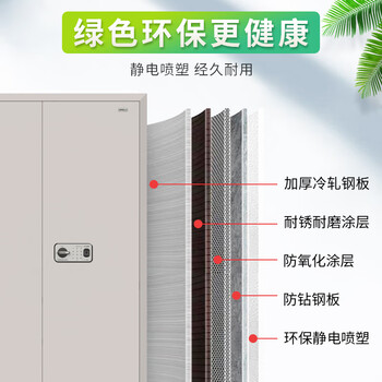 国保（Guub）保密柜G208-G1电子指纹密码锁办公文件保险档案柜带抽矮柜员工柜