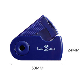 辉柏嘉（Faber-castell）单孔卷笔刀转笔刀素描削笔器铅笔刀小学生手动旋笔刀-182711黑色