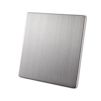 304不锈钢拉丝银色无缝空白面板盖板白板盲板86型墙壁挡板 1个【含