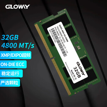 光威（Gloway）32GB DDR5 4800 笔记本内存条 天策S系列 助力AI 适配黑神话悟空