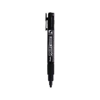 派通（Pentel ）彩色圆头油漆笔 防水速干记号笔粗头大字广告笔MMP20 绿色单支装
