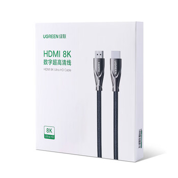 绿联HDMI2.1 4K数字高清线 3D视频线 电脑机顶盒接显示器 同轴硅胶细软轻巧锌合金编织 5米 90303 绿联HDMI2.1 4K数字高清线 3D视频线 电脑机顶盒接显示器 同轴硅胶细软轻巧锌合金编织 5米 90303