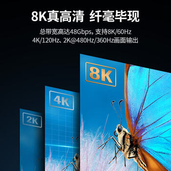 绿联HDMI2.1 4K数字高清线 3D视频线 电脑机顶盒接显示器 同轴硅胶细软轻巧锌合金编织 1.5米 90300 绿联HDMI2.1 4K数字高清线 3D视频线 电脑机顶盒接显示器 同轴硅胶细软轻巧锌合金编织 1.5米 90300