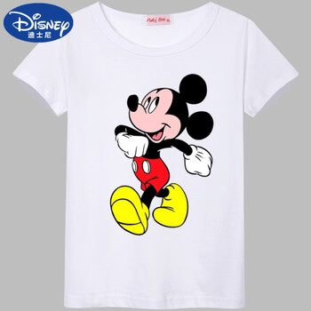 迪士尼(disney)米老鼠米奇图案衣服儿童短袖t恤短裤子中裤夏天纯棉