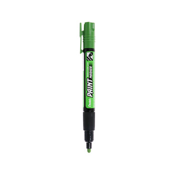 派通（Pentel ）彩色圆头油漆笔 防水速干记号笔粗头大字广告笔MMP20 淡绿色单支装