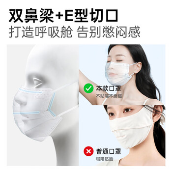 袋鼠医生医用外科双鼻梁条口罩50只独立包装一次性秋冬保暖防尘透气灭菌级 袋鼠医生医用外科双鼻梁条口罩50只独立包装一次性秋冬保暖防尘透气灭菌级