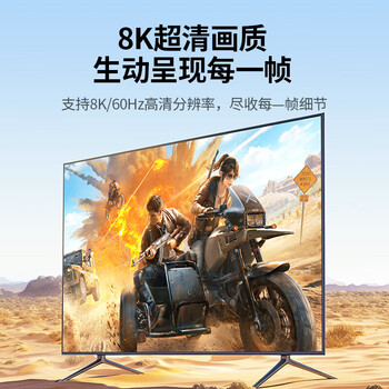 绿联Mini HDMI转HDMI2.1转接线 8K60Hz转换线 双向互转 笔记本电脑平板相机接采集卡便携屏 1米 15514