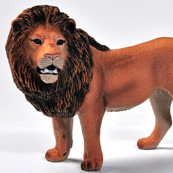 仿真动物模型 白虎豹子老虎狮子肉食野生动物世界儿童玩具 硬胶摆件