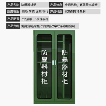 中伟（ZHONGWEI）防暴柜警器械柜安全器材柜工具存放柜防爆装备柜定制款