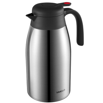 SIMELO施美乐红点保温壶 升级316不锈钢保温瓶热水瓶暖壶2500ML本色
