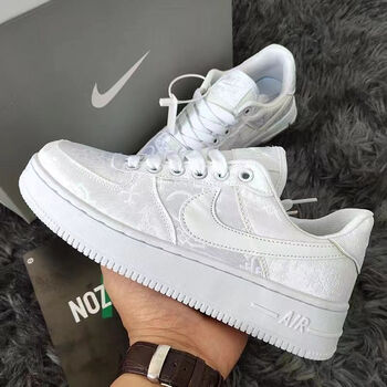 莆田纯原af1空军一号白丝绸花卉低帮休闲板鞋ins新春季男女同款运动