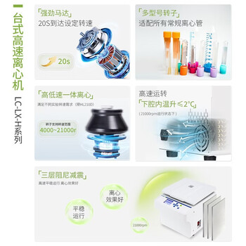 力辰(LICHEN)台式高低速离心机实验室血清脂肪分离LC-LX-L40B+角转子-6×50ml 力辰(LICHEN)台式高低速离心机实验室血清脂肪分离LC-LX-L40B+角转子-6×50ml