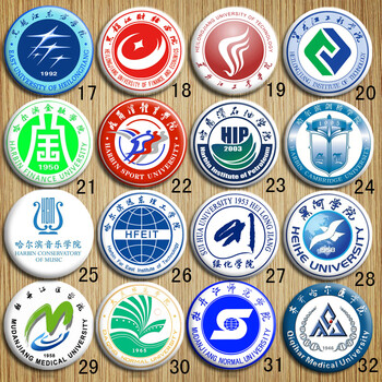 黑龙江绥化黑河哈尔滨东方财经工业工程金融石油剑桥学院校徽胸针21