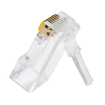 礼嘉 LJ-S623 六类二件式水晶头 千兆网线RJ45非屏蔽网络连接插头 Cat6分体式8P8C50U 镀金抗氧化 30个/包