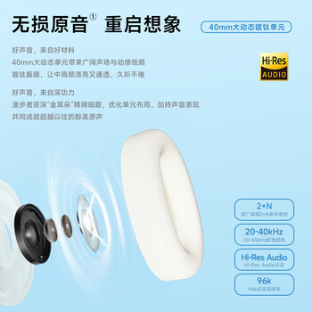 漫步者 W800BT Free 降噪版 头戴式蓝牙耳机 40H超长续航 一机双连 适用苹果华为小米 暮灰