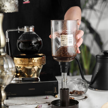 HARIO 原装进口虹吸壶虹吸赛风式耐热玻璃咖啡壶套装咖啡器具360ML