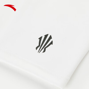 安踏（ANTA）运动护膝 联名系列篮球跑步健身保暖加厚专业保护膝盖男 白色XL码