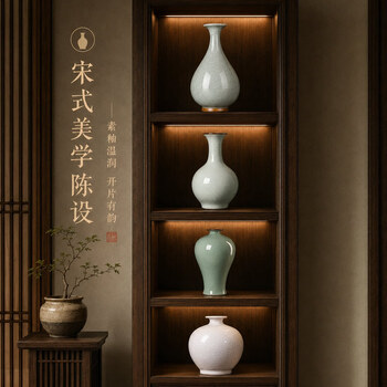 中式书房陶瓷花瓶品牌及商品- 京东