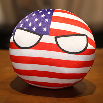 球中国团子毛绒玩具二次元动漫周边玩偶美国球大眼15厘米充电遥控款