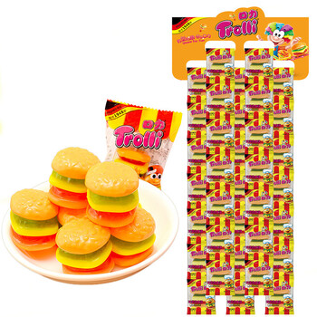 德国进口糖果零食口力汉堡包橡皮糖60小包装软糖水果qq糖 汉堡8g*20包