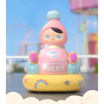 泡泡玛特(pop mart)榴莲盲盒popcar园碰碰车系列手办盲盒潮玩玩具摆件