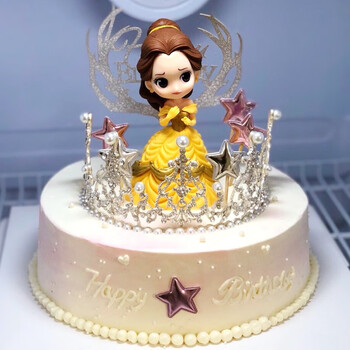 贝尔公主生日蛋糕e款 16寸(适合16-20人食用)