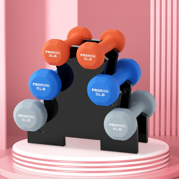 PROIRON普力艾 浸塑磨砂哑铃男女士家用哑铃健身哑铃套装亚铃 10磅*2 PROIRON普力艾 浸塑磨砂哑铃男女士家用哑铃健身哑铃套装亚铃 10磅*2
