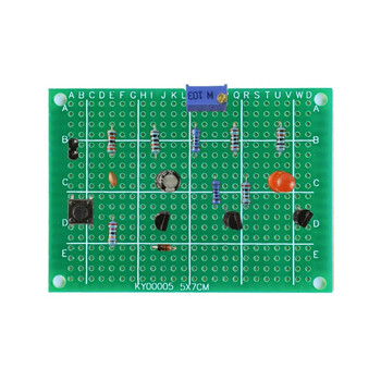 伍陆电子 洞洞板制作套件新手焊接练习电路板路初学者学生DIY电子TZ-WNB-9 触摸报警电路（玻纤板）