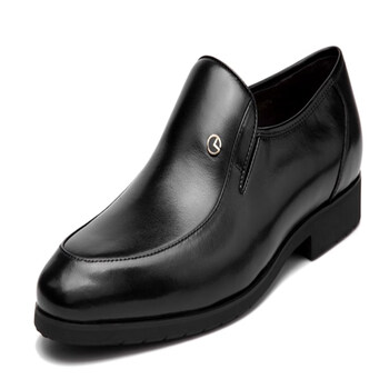 金利来秋季新款男鞋商务正装皮鞋男牛皮一脚蹬软底牛皮鞋婚鞋一款光面