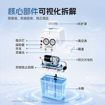 尚仪循环水真空泵实验室真空抽滤机水式真空 SN-SHZ-D(III)(不锈钢)