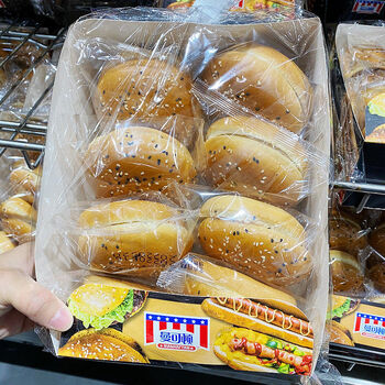 曼可顿汉堡面包8个【图片 价格 品牌 报价】-京东